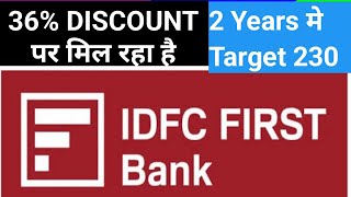 IDFC FIRST BANK LATEST NEWS IDFC FIRST BANK SHARE BEST BUYING LEVEL [upl. by Blanchard581]