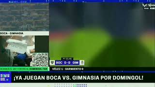 Boca 1  Gimnasia 0  Primeros MinutosDomingol  TyC Sports [upl. by Maxentia]