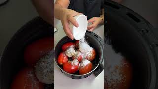 Coloquei TOMATES na AIR FRYER e fiz o famoso molho de restaurante shorts [upl. by Enneirdna750]