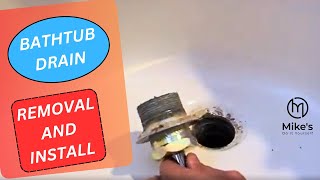 Bathtub drain removal and install [upl. by Yhtur]