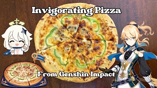 Invigorating Pizza from Genshin Impact  Video Game Food IRL [upl. by Spiers605]