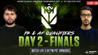 EN Valorant Conquerors Championship 2022  PK amp AF Qualifier  Day 2 Finals [upl. by Ahsiyk]