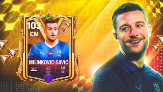 101 OVR DYNASTIES MILINKOVIC SAVIC IS THE BEST CM OF FC MOBILE [upl. by Hsiwhem]