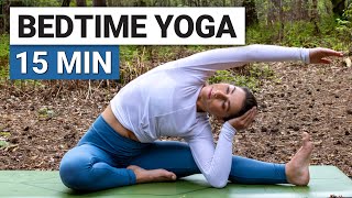 15 Min Bedtime Yoga  Relaxing Yoga Before Bed [upl. by Kiyoshi70]