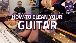 How To Clean Your Guitar  Beginners Guide To Cleaning Fingerboard Frets Body amp Hardware [upl. by Pegasus]