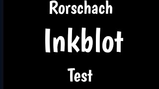 Rorschach Test  Rorschach Inkblot Test  Personality Assessment Test [upl. by Allemap]