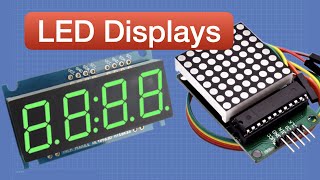 LED Displays with Arduino  7Segment amp DotMatrix [upl. by Nottage]