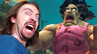 Hugo Breaks Street Fighter BOSS RAGE Outtake [upl. by Tito]