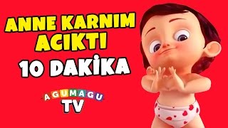 Anne Karnım Acıktı Şarkısı 10 Dk  Altyazılı  Yeni Versiyon  Çocuk Şarkıları 2016 [upl. by Britton]