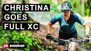 Christina Races XC On An Enduro Bike [upl. by Daveen]