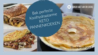 Perfecte koolhydraatarmeketo pannenkoeken bakken [upl. by Rosina]