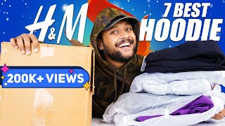 7 Best HampM HoodieSweatshirt Haul for Men 2024 🔥 HampM Winter Hoodies Review India 2024  ONE CHANCE [upl. by Nnanaej]