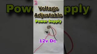 Voltage Adjustable PowerSupply 12vdc 12vdcmotor diy dcmotor experiment [upl. by Mukerji852]