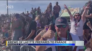 Krewe of Lafitte ready to kick off the weekend with Friday night parade [upl. by Dermot]