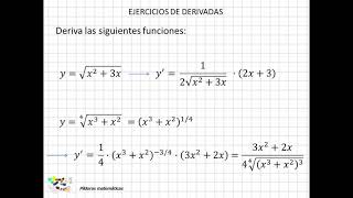 16 Ejercicios de derivadas II [upl. by Fatsug]