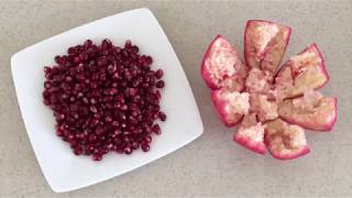 How to Deseed a Pomegranate in 1 minute howtocutpomegranate HowToRemovePomegranateSeeds [upl. by Mclaughlin]