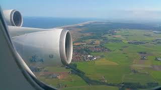 KLM 747  Soft landing at Schiphol Airport Amsterdam July 2017 [upl. by Victory]