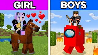 How BOYS vs GIRLS Play Minecraft [upl. by Lambard40]