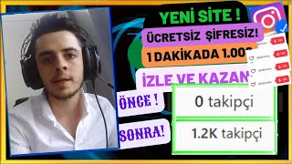 1 DAKİKADA 1000 İNSTAGRAM TAKİPÇİ  ŞİFRESİZ ÜCRETSİZ İNSTAGRAM TAKİPÇİ ARTTIRMA [upl. by Ajed]