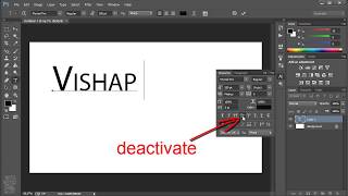 Changing to Lower Case Text from Upper Case Text in Photoshop [upl. by Calisa]