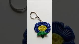 DIY Easy Make Polymer Keychain 🌺youtubeshorts video diy shortvideo shorts clayartcreations [upl. by Farr792]