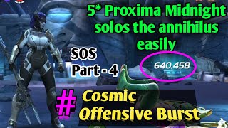 MCOC SOS part  4 5 Proxima Midnight solos the Annihilus Easily [upl. by Gibb419]