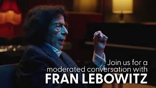 FRAN LEBOWITZ  SEP 21 2024 Irvine Barclay Theatre [upl. by English]