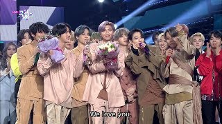 BTS Winning Moment ENG SUB  Music Bank 20200228 [upl. by Anirtak]