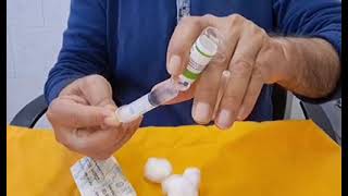 Im injection technique ampoule methocarbamol for back pain adult man [upl. by Dias]