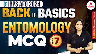 IBPS AFO 2024  Back to Basics Entomology MCQs Class 8  By Meenakshi Mam [upl. by Ycniuqal]