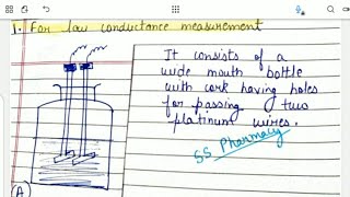 Instrumentation of Conductometric Titration  Conductivity Cell Conductometer bpharmacynotes sem1 [upl. by Vories]