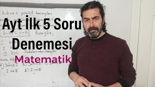 Ayt İlk 5 Soru Denemesi  Ayt Matematik [upl. by Garett]