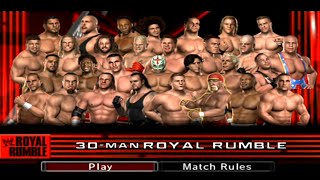 WWE SmackDown vs Raw 2006 PS2 Royal Rumble [upl. by Lledroc738]