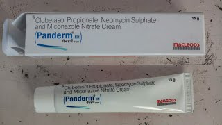 Panderm nm Cream review in hindi  clobetasol neomycin miconazole cream  aushadhi health [upl. by Brout]