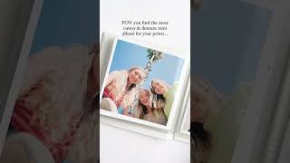 Print your photos and slide into this demure mini album minialbum photos prints memories [upl. by Sitnik]