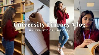 Library Vlog  University of Chester  Seaborne Library  Exton Park Campus 🏫📚📝 [upl. by Shaffert]