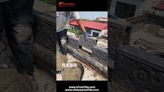 Antique Roof Decorative Ridge Tile Grey Clay Material For Traditional Chinese Building [upl. by Elac]