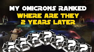 Ranking ALL my Omicrons  Where are they now  SWGOH Grand Arena [upl. by Drews]