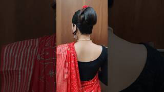 Very Easy Karwa chauth Juda Hairstyle❤️ shortsvideo juda hairstyle karwachauthspecial [upl. by Eitak]