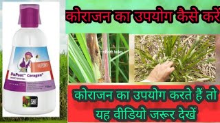 कोराजन का उपयोग कैसे करें  Coragen ka shi istemal Sugarcane  coragen insecticides  All crop [upl. by Odie429]