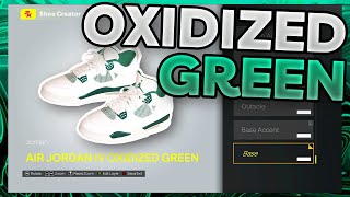 HOW TO MAKE Air Jordan 4 quotOxidized Greenquot IN NBA 2K25 NBA 2K25 Shoe Creator [upl. by Irtimd]