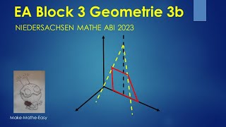 EA Niedersachsen Mathe Abi 2023 Geometrie Block 3b [upl. by Hogan215]