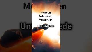 Kometen Asteroiden und Meteoriten unterscheiden space planet astrology nasa science universe [upl. by Addie]