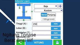 Ngitung Tonase Berat Besi Wf Pakai Aplikasi Androit [upl. by Lohcin310]