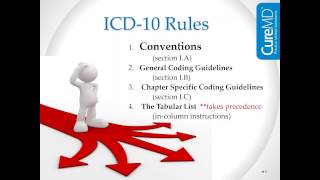 ICD 10 conventions and guidelines [upl. by Allesig]