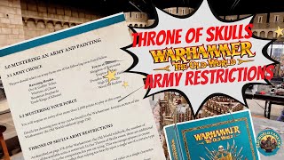 Throne of Skulls Army Restrictions [upl. by Notled203]