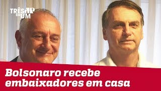 Jair Bolsonaro recebe embaixadores em sua casa no Rio de Janeiro [upl. by Eigla]