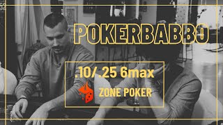 Grinding online cash games 25NL ZONE POKER [upl. by Fenny]