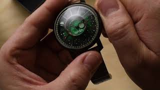 Xeric Trappist 1 NASA Cosmic Nebula Green Watch Unboxing [upl. by Adah375]