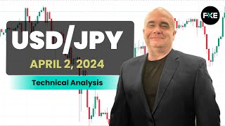 USDJPY Daily Forecast and Technical Analysis for April 02 2024 by Chris Lewis for FX Empire [upl. by Parnell197]